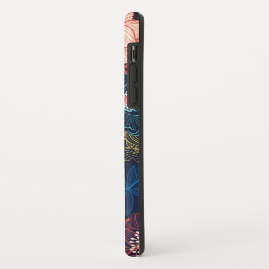 Farbiges Abstraktes Blumendesign Case-Mate iPhone Hülle (Hinten/Links)