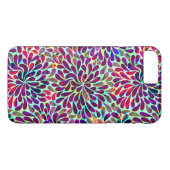 Farbiges Abstraktes Blumendesign Case-Mate iPhone Hülle (Rückseite (Horizontal))