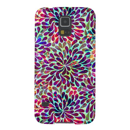 Farbiges Abstraktes Blumendesign Case-Mate Samsung Galaxy Hülle (Rückseite)
