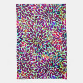 Farbiges Abstraktes Blumendesign Handtuch (Vertikal)