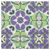 Farbiges Abstraktes Blumendesign Stoff (Nahaufnahme)