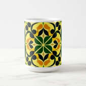 Farbiges Abstraktes Blumenmuster Kaffeetasse (Mittel)