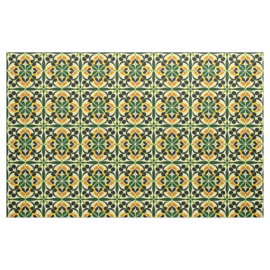 Farbiges Abstraktes Blumenmuster Stoff (Fat Quarter (45,7 x 55,9 cm))