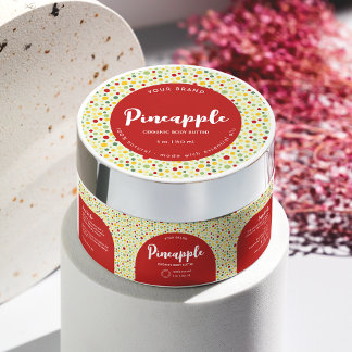 Farbiges Abstraktes Circle Cosmetic Jar Lid Label Runder Aufkleber