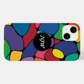 Farbiges abstraktes Design mit benutzerdefiniertem Case-Mate iPhone Hülle (Rückseite (Horizontal))