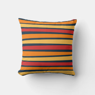 Farbiges abstraktes Design mit Linien Kissen