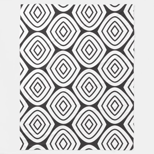 Farbiges Abstraktes Diamant-MCM-Muster Fleecedecke (Vorderseite)