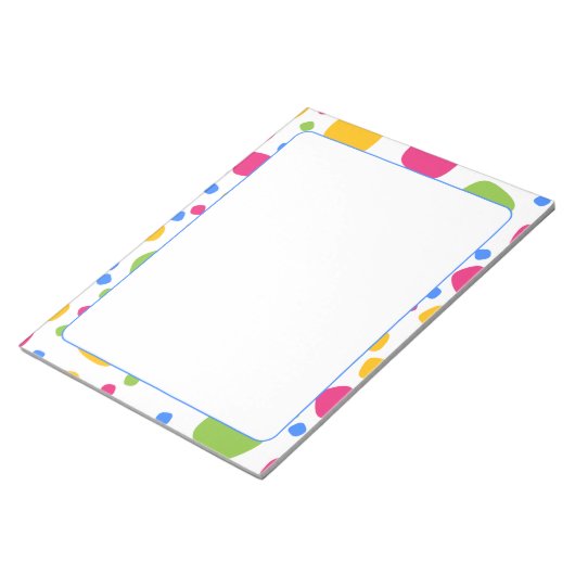 Farbiges Abstraktes Formularmuster Editor Notizblock (angewinkelt)