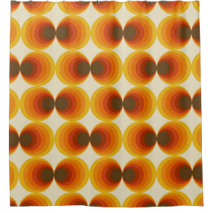 Farbiges Abstraktes geometrisches Muster der Retro Duschvorhang