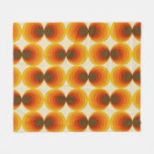 Farbiges Abstraktes geometrisches Muster der Retro Fleecedecke (Vorderseite (Horizontal))
