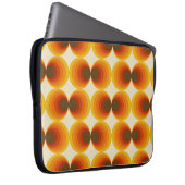 Farbiges Abstraktes geometrisches Muster der Retro Laptopschutzhülle (Vorne Rechts)