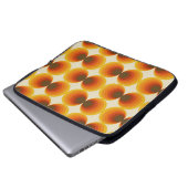 Farbiges Abstraktes geometrisches Muster der Retro Laptopschutzhülle (Vorne Knopf)