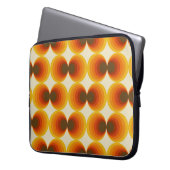 Farbiges Abstraktes geometrisches Muster der Retro Laptopschutzhülle (Vorderseite Links)