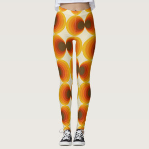 Farbiges Abstraktes geometrisches Muster der Retro Leggings