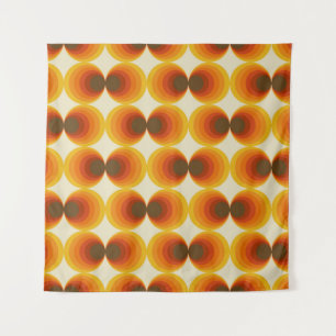 Farbiges Abstraktes geometrisches Muster der Retro Wandteppich