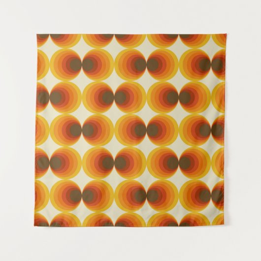 Farbiges Abstraktes geometrisches Muster der Retro Wandteppich (Vorderseite)