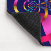 Farbiges abstraktes geometrisches Muster Mousepad (Ecke)