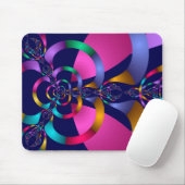 Farbiges abstraktes geometrisches Muster Mousepad (Mit Mouse)