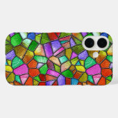 Farbiges Abstraktes Glasfenster Case-Mate iPhone Hülle (Rückseite (Horizontal))