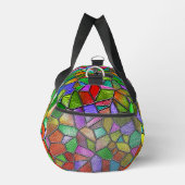 Farbiges Abstraktes Glasfenster Duffle Bag (Rechts)