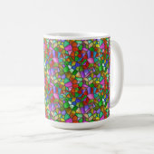 Farbiges Abstraktes Glasfenster Kaffeetasse (VorderseiteRechts)