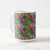 Farbiges Abstraktes Glasfenster Kaffeetasse (Vorderseite Links)