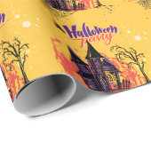 Farbiges Abstraktes Halloween-Party Geschenkpapier (Rolleneckpunkt)