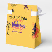 Farbiges Abstraktes Halloween-Party Geschenkschachtel (Rückseite)