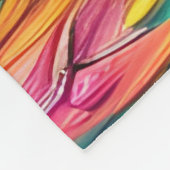 Farbiges Abstraktes Hartglas Fleecedecke (Ecke)