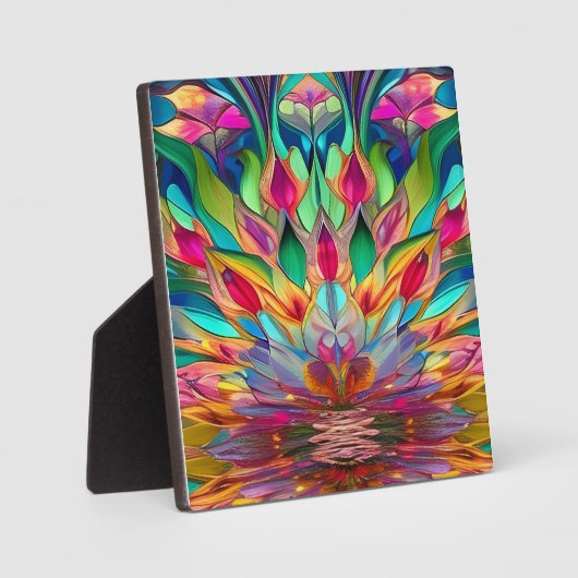 Farbiges Abstraktes Hartglas Fotoplatte (Vorderseite)