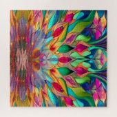 Farbiges Abstraktes Hartglas Puzzle (Horizontal)