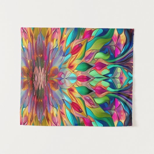 Farbiges Abstraktes Hartglas Wandteppich (Vorderseite (Horizontal))