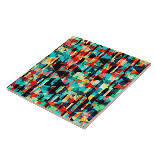 Farbiges abstraktes, helles Element-Design Fliese (Seite)