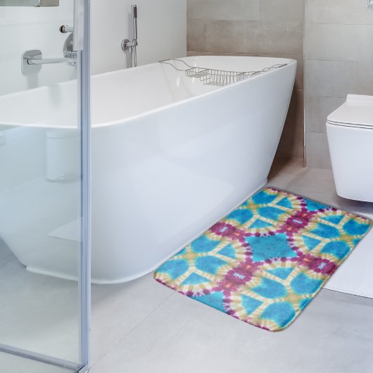 Farbiges Abstraktes Kaleidoskop Gefärbte Krawatte Badematte