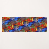 Farbiges Abstraktes Kunstdesign Yogamatte (Vorderseite (Horizontal))