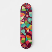 Farbiges Abstraktes Leaf Skateboard (Vorne)