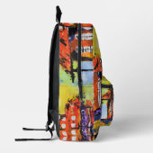 Farbiges Abstraktes Maldesign Bedruckter Rucksack (Links)