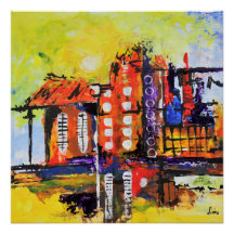 Farbiges Abstraktes Maldesign