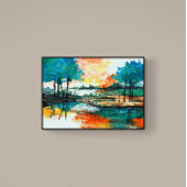 Farbiges Abstraktes Maldesign Puzzle