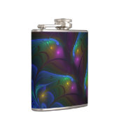 Farbiges Abstraktes, modernes, trendiges Fraktal Flachmann (Rechts)