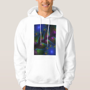 Farbiges Abstraktes, modernes, trendiges Fraktal Hoodie