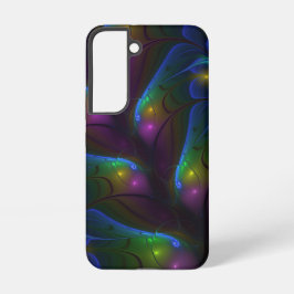 Farbiges Abstraktes, modernes, trendiges Fraktal Samsung Galaxy Hülle