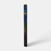 Farbiges Abstraktes, modernes, trendiges Fraktal Samsung Galaxy Hülle (Linke Seite)