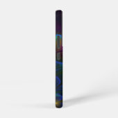 Farbiges Abstraktes, modernes, trendiges Fraktal Samsung Galaxy Hülle (Rechte Seite)