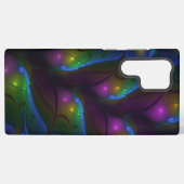 Farbiges Abstraktes, modernes, trendiges Fraktal Samsung Galaxy Hülle (Rückseite (Horizontal))