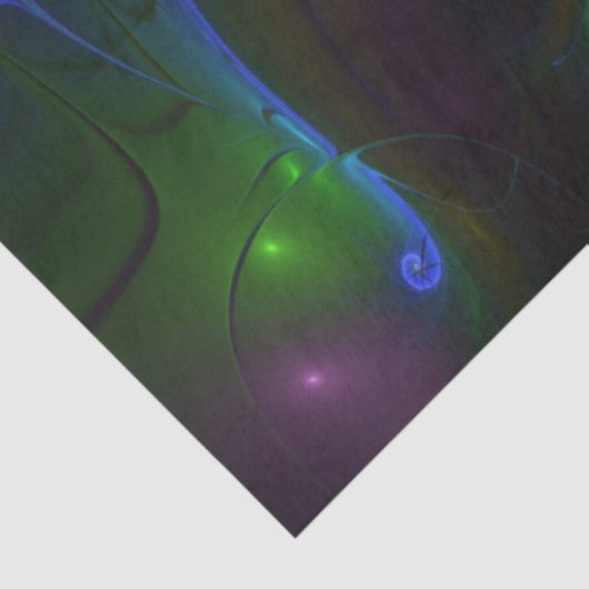 Farbiges Abstraktes, modernes, trendiges Fraktal Seidenpapier (Detail)