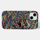 Farbiges Abstraktes Monster Case-Mate iPhone Hülle (Rückseite (Horizontal))
