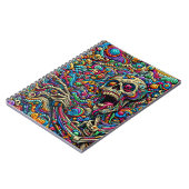 Farbiges Abstraktes Monster Notizblock (Linke Seite)