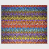 Farbiges Abstraktes Mosaikmuster #4 Geschenkpapier (Flach)