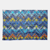 Farbiges Abstraktes Mosaikmuster #5 Geschirrtuch (Horizontal)